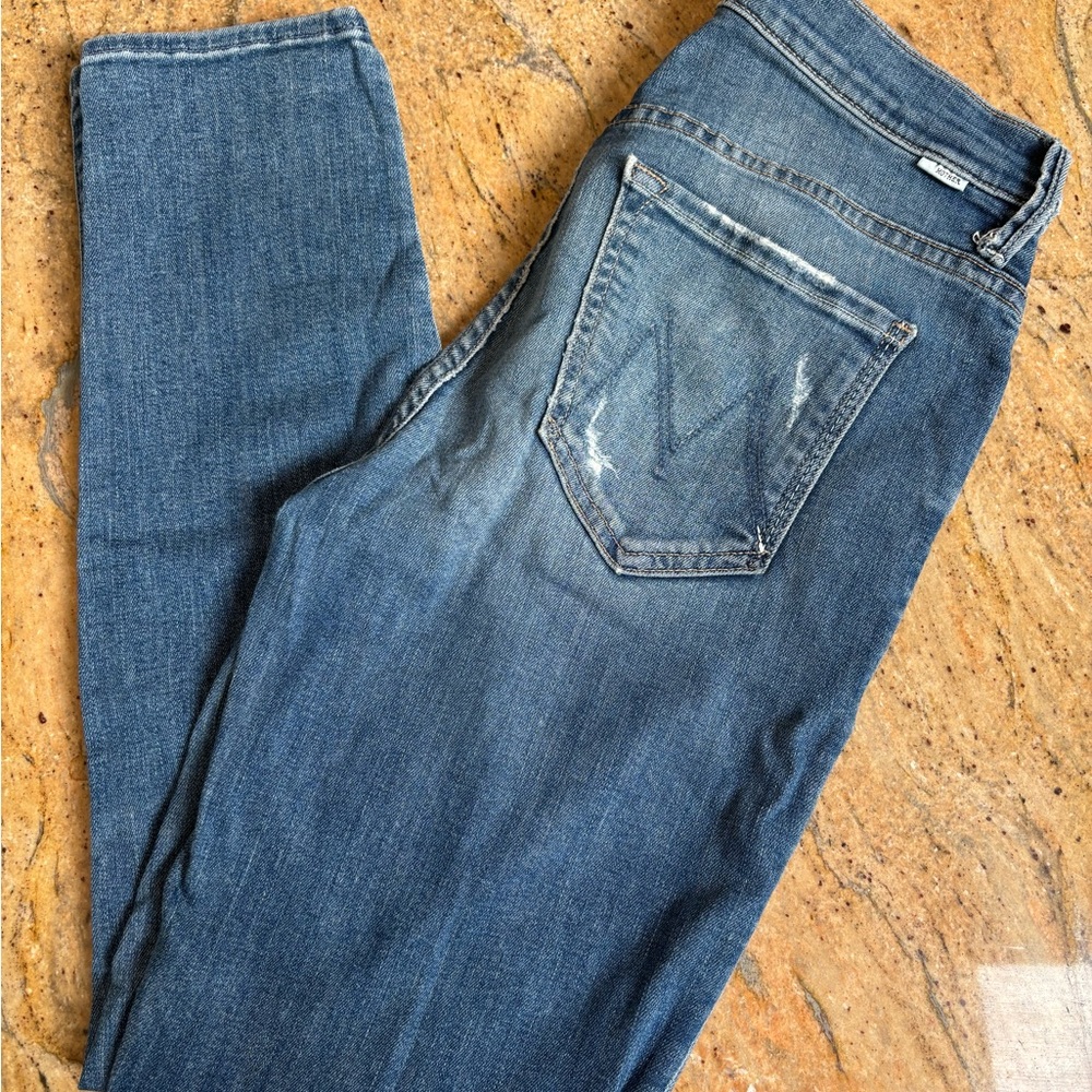 Mother Denim Sz 26 Button Fly Skinny Jeans